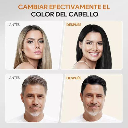 ✨ Rejuvenece tu look en 10 minutos — Shampoo 3 en 1 que tiñe sin maltratar y deja tu cabello suave y brillante