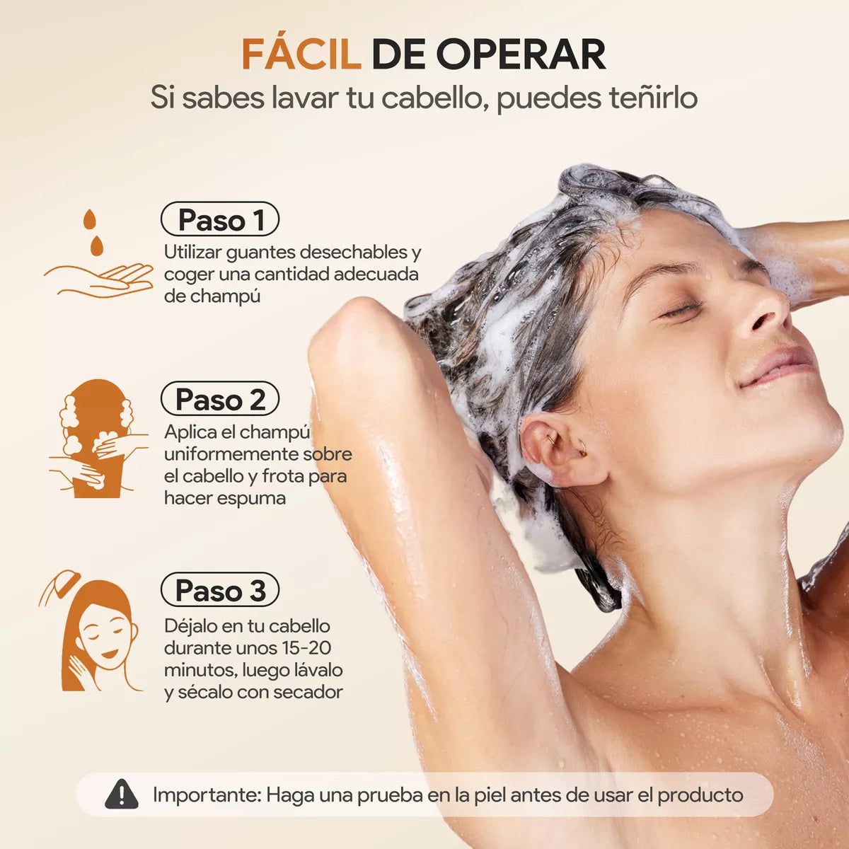 ✨ Rejuvenece tu look en 10 minutos — Shampoo 3 en 1 que tiñe sin maltratar y deja tu cabello suave y brillante