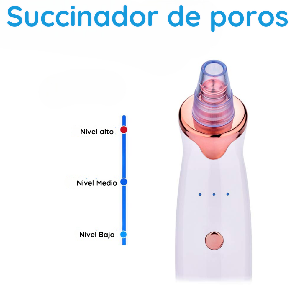 Limpiador Facial con Puntas de Diamantes. Di Adiós a las Espinillas y Luce Una Piel Suave y Radiante