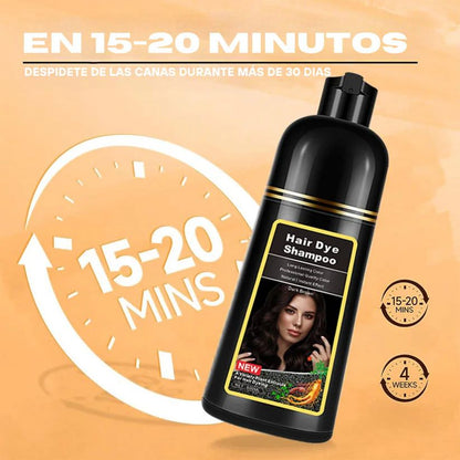 ✨ Rejuvenece tu look en 10 minutos — Shampoo 3 en 1 que tiñe sin maltratar y deja tu cabello suave y brillante