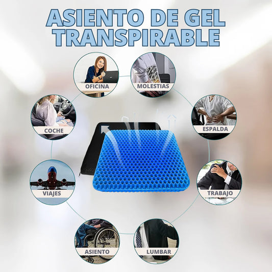 ComfortPlus™ Cojín Grande y Cómodo para el Carro, la Silla de Oficina, la Silla de Ruedas o el Hogar