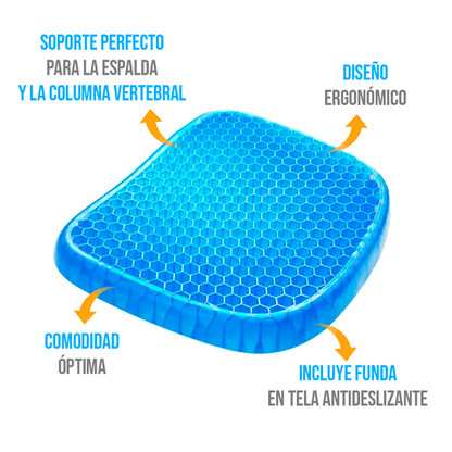 ComfortPlus™ Cojín Grande y Cómodo para el Carro, la Silla de Oficina, la Silla de Ruedas o el Hogar