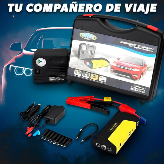 Jumper de batería+ Bomba de aire - El Combo que Necesitas para  no qudarte en la vía